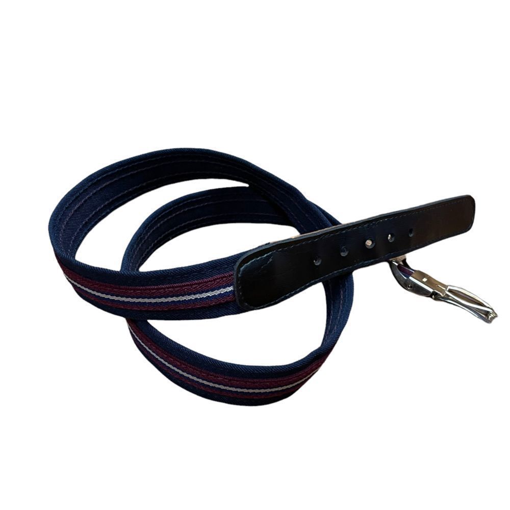 Vintage leather and navy blue belt Gutos West Germany​
